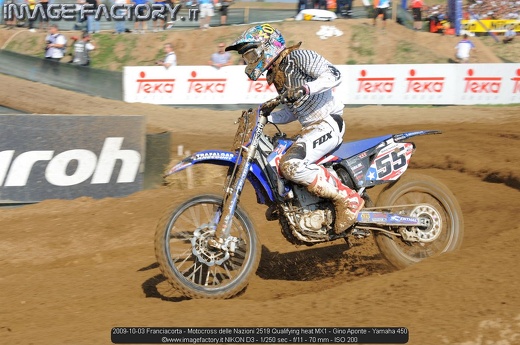 2009-10-03 Franciacorta - Motocross delle Nazioni 2519 Qualifying heat MX1 - Gino Aponte - Yamaha 450